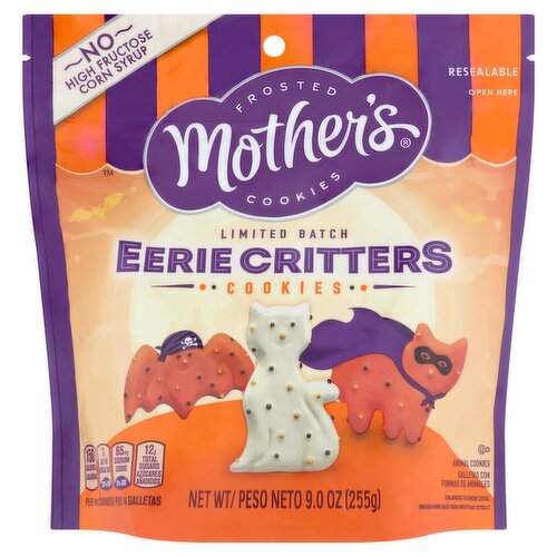 Mother's Frosted Eerie Critters Animal Cookies Limited Batch, 9.0 oz