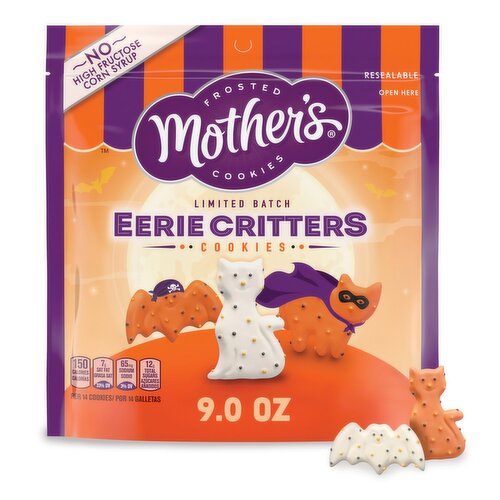 Mother's Frosted Eerie Critters Animal Cookies Limited Batch, 9.0 oz