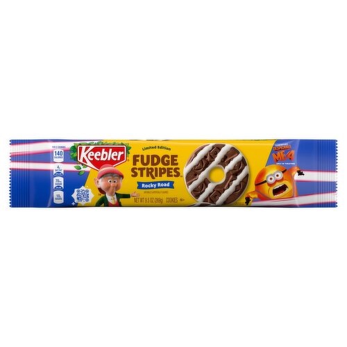 Keebler Fudge Stripes Rocky Road Cookies Limited Edition, 9.5 oz