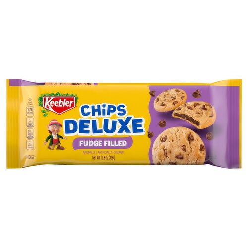 Keebler Chips Deluxe Fudge Filled Cookies, 10.8 oz