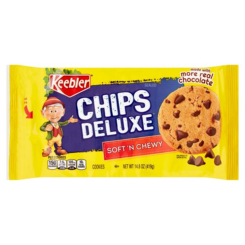 Keebler Chips Deluxe Soft 'N Chewy Cookies, 14.8 oz