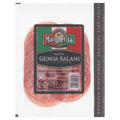 Margherita Sliced Genoa Salami, 5 oz