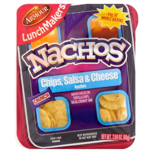 Armour Lunchmakers Chips, Salsa & Cheese Nachos, 2.84 oz