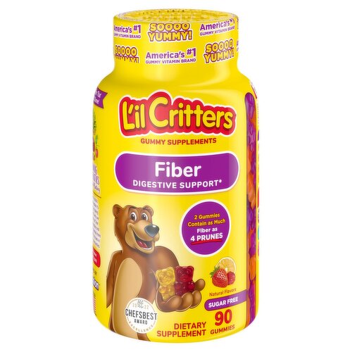 L'il Critters Gummy Supplements Fiber Dietary Supplement, 90 count