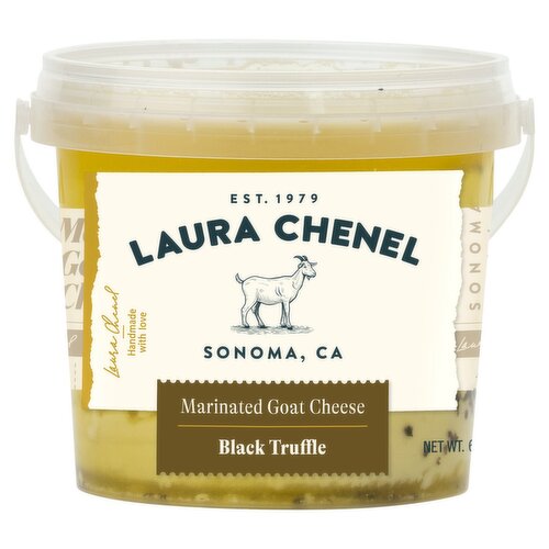 Laura Chenel Black Truffle Marinated Goat Cheese, 6.2 oz