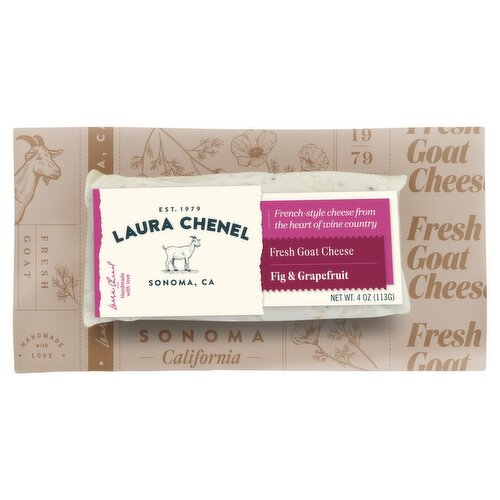 Laura Chenel Fig & Grapefruit Fresh Goat Cheese, 4 oz