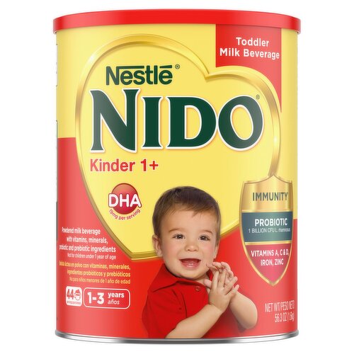 Nestlé Nido Toddler Milk Beverage, Kinder 1+, 1-3 Years, 56.3 oz