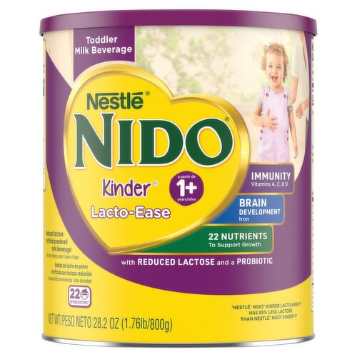 Nestlé Nido Kinder Lacto-Ease Toddler Milk Beverage, 1+ years, 28.2 oz