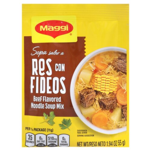 Maggi Beef Flavored Noodle Soup Mix, 1.94 oz