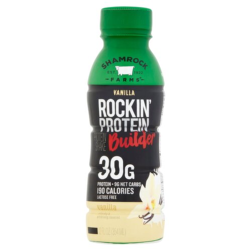 Shamrock Farms Rockin' Protein Builder Vanilla Protein Shake, 12 fl oz