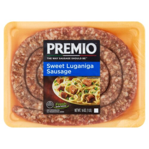 Premio Sweet Luganiga Sausage, 16 oz