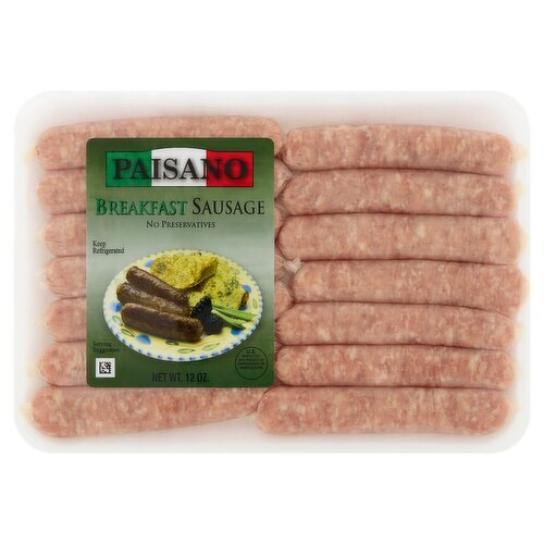 Paisano Breakfast Sausage, 12 oz