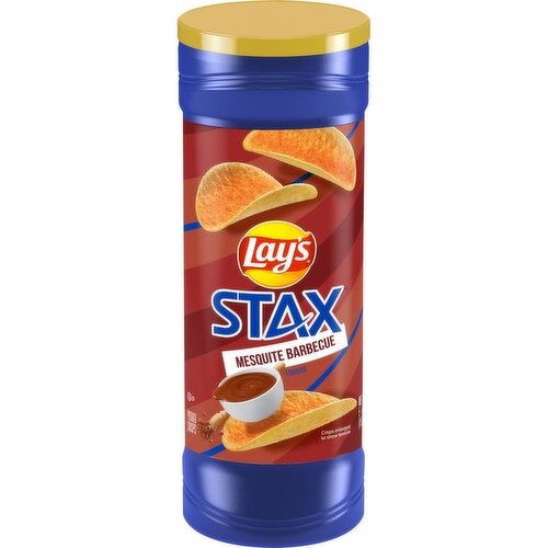 Lay's Stax Potato Crisps Mesquite Barbecue Flavored 5 1/2 Oz