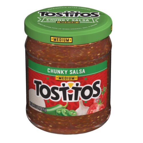 Tostitos Medium Dip Chunky Salsa 15.5 Oz