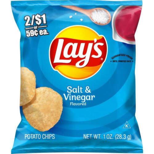 Lay's Potato Chips Salt & Vinegar Flavored 1 Oz