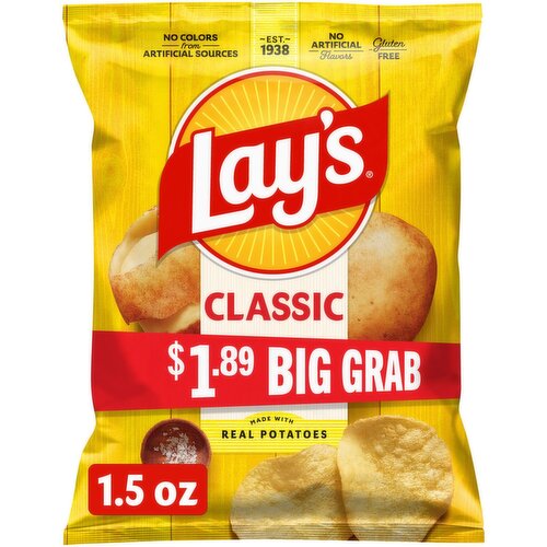 Lay's Potato Chips Classic 1 1/2 Oz