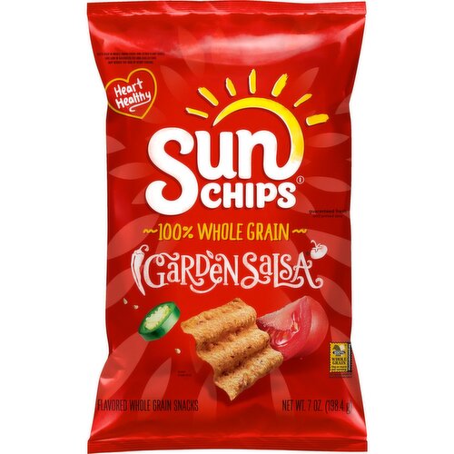 SunChips Flavored Whole Grain Snacks Garden Salsa 7 Oz