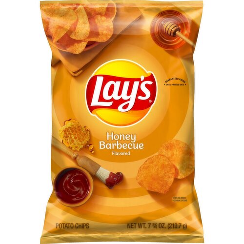 Lay's Potato Chips Honey Barbecue Flavored 7 3/4 Oz