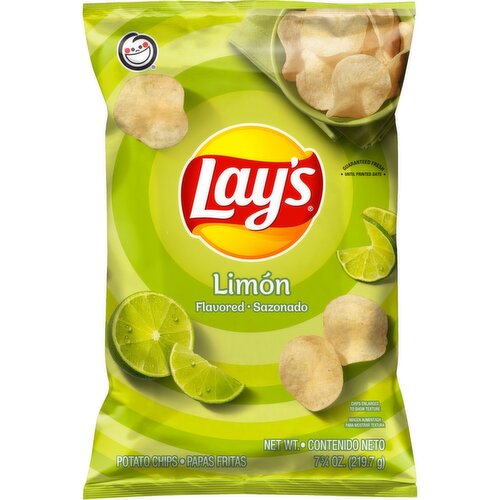 Lay's Potato Chips Limon Flavored 7 3/4 Oz