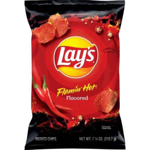 Lay's Potato Chips Flamin' Hot Flavored 7 3/4 Oz