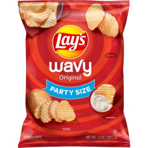 Lay's Wavy Potato Chips Original 13 Oz