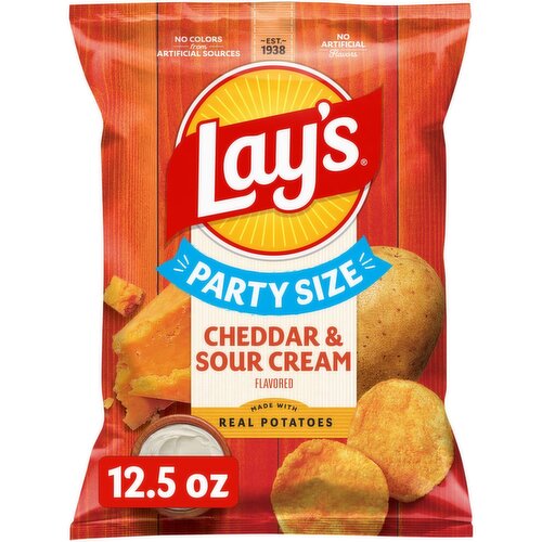 Lay's Potato Chips Cheddar & Sour Cream Flavored 12 1/2 Oz