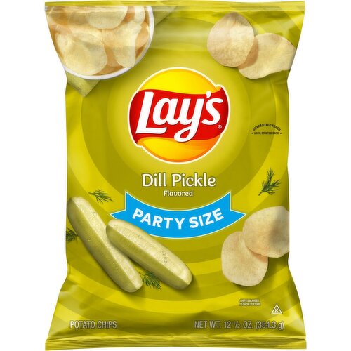 Lay's Potato Chips Dill Pickle Flavored 12 1/2 Oz