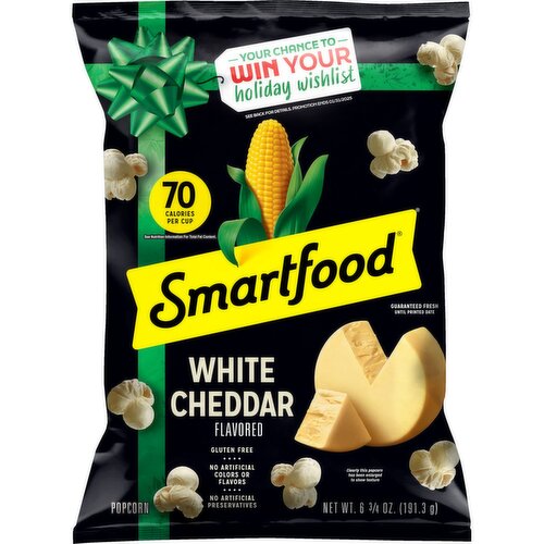 Smartfood Popcorn White Cheddar Flavored 6 3/4 Oz
