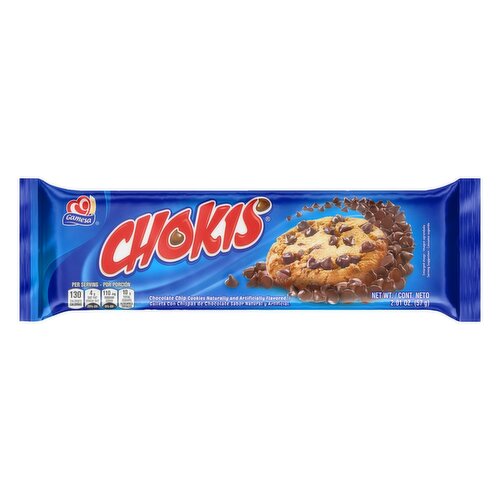 Gamesa Chokis Chocolate Chip Cookies Naturally And Artificially Flavored 2.01 Oz