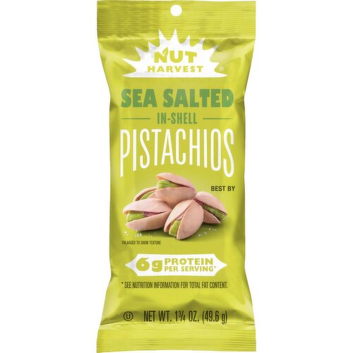 Nut Harvest Pistachios Sea Salted 1 3/4 Oz