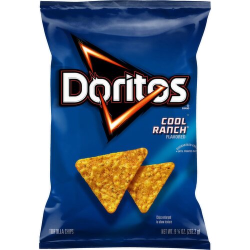 Doritos Tortilla Chips Cool Ranch Flavored 9 1/4 Oz