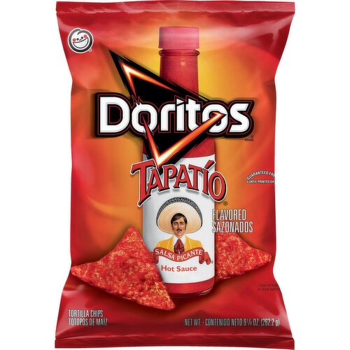 Doritos Tapatio Tortilla Chips Hot Sauce 9 1/4 Oz