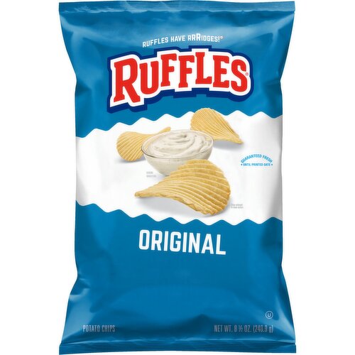 Ruffles Original Potato Chips, 8 1/2 oz