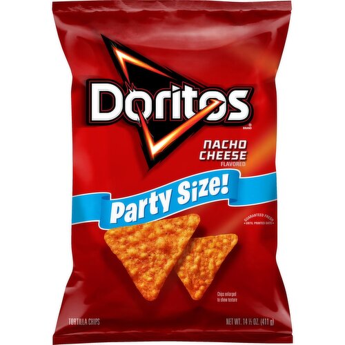 Doritos Tortilla Chips Nacho Cheese Flavored 14 1/2 Oz