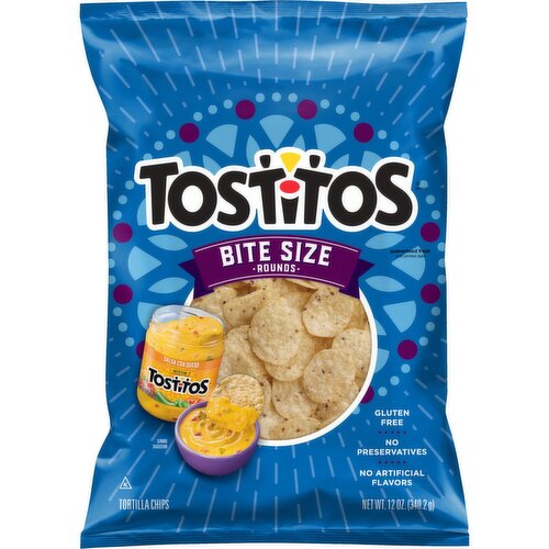 Tostitos Bite Size Tortilla Chips Rounds 12 Oz