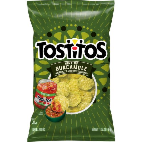 Tostitos Tortilla Chips Hint of Guacamole Artificially Flavored 11 Oz