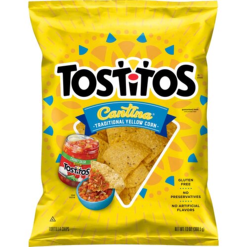 Tostitos Cantina Tortilla Chips Traditional Yellow Corn 13 Oz