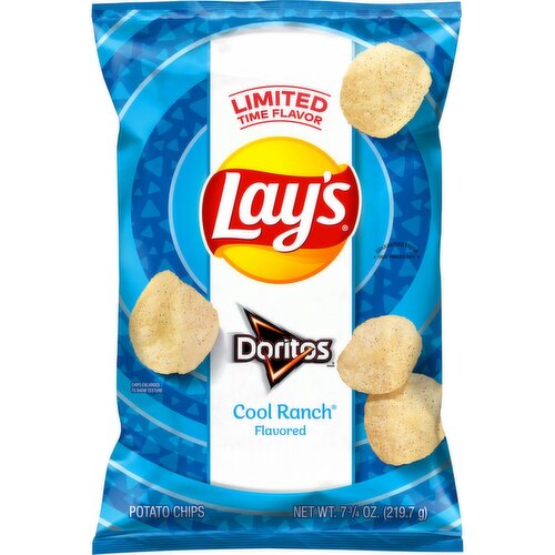 Lay's Potato Chips Doritos Cool Ranch Flavored 7 3/4 Oz