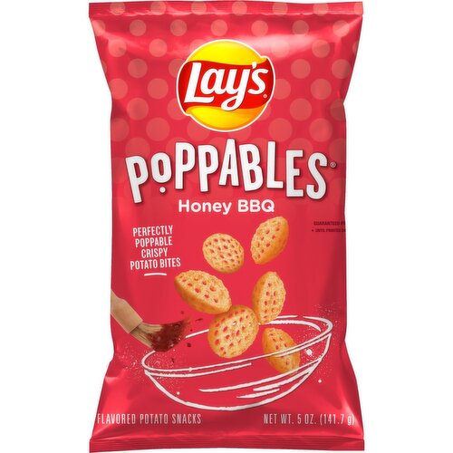 Lay's Poppables Flavored Potato Snacks Honey BBQ 5 Oz