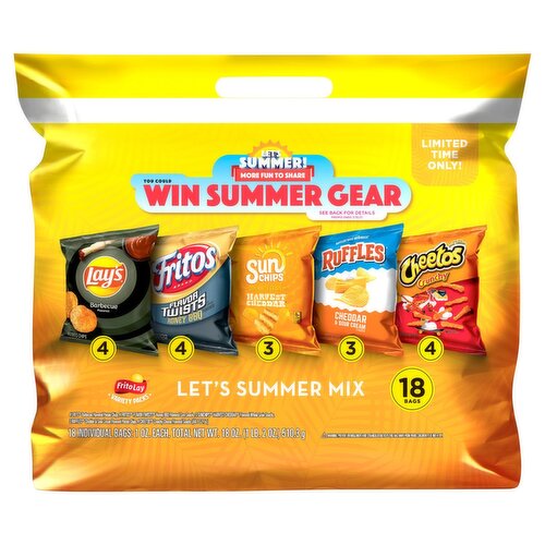 Frito Lay Summer Mix Variety 1 Oz 18 count