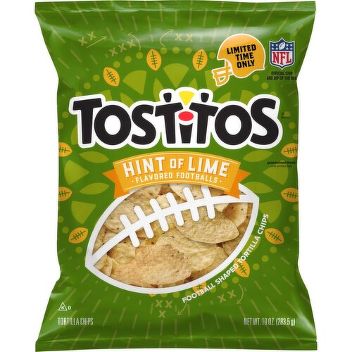 Tostitos Tortilla Chips Hint of Lime Flavored 10 Oz