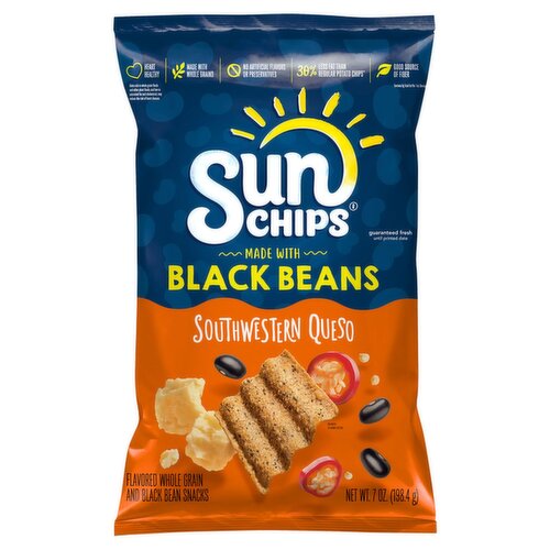 SunChips Whole Grain Snacks Black Bean Southwestern Queso7 Oz