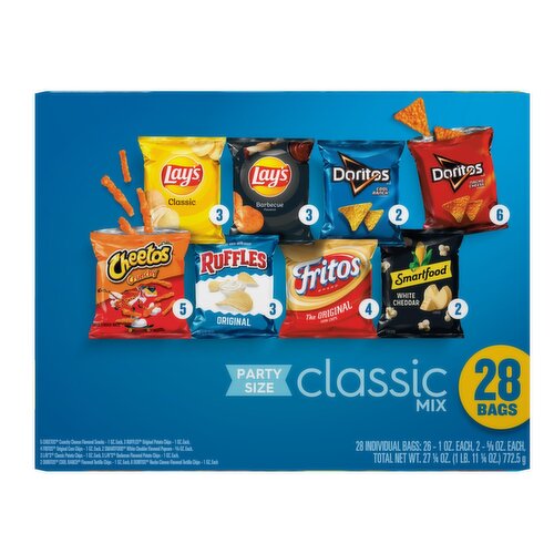 Frito Lay Snacks Classic Mix Variety 27 1/4 Oz, 28 Count