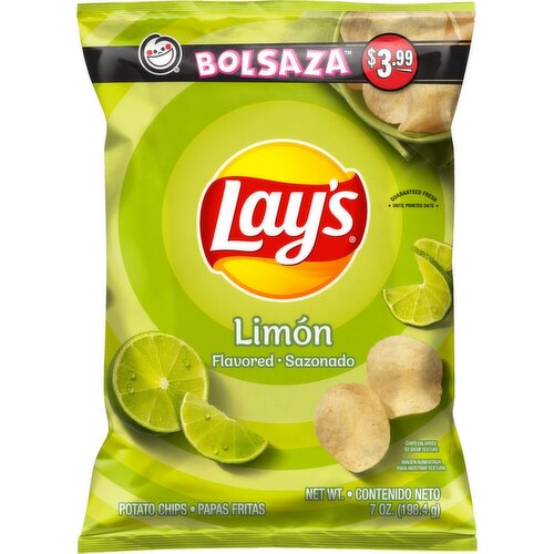 Lay's Potato Chips Limon Flavored 7 Oz