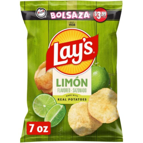 Lay's Potato Chips Limon Flavored 7 Oz