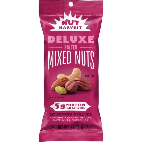 Nut Harvest Deluxe Salted Mixed Nuts 2 1/4 Oz