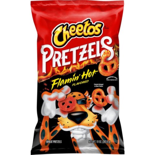 Cheetos Wheat Pretzels Flamin' Hot Flavored 10 Oz