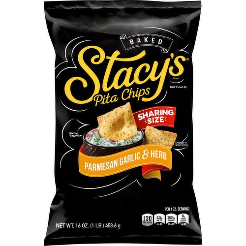 Stacy's Baked Pita Chips Parmesan Garlic & Herb 16 Oz