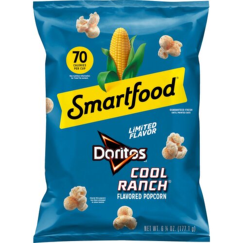 Smartfood Popcorn Doritos Cool Ranch Flavored 6 1/4 Oz