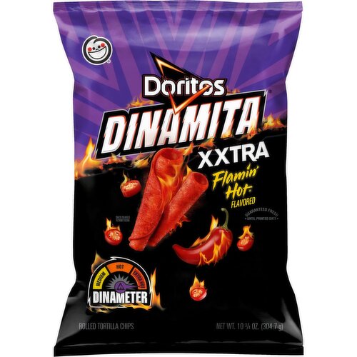 Doritos Dinamita Rolled Tortilla Chips XXTRA Flamin’ Hot Flavored 10 3/4 Oz